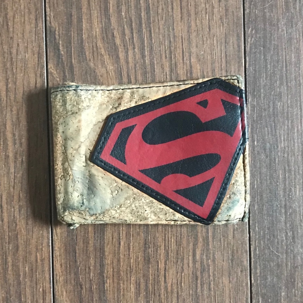 Cork Detailed Superman Wallet